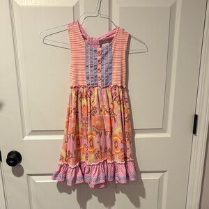 Matilda Jane Pink and Blue Striped Dress